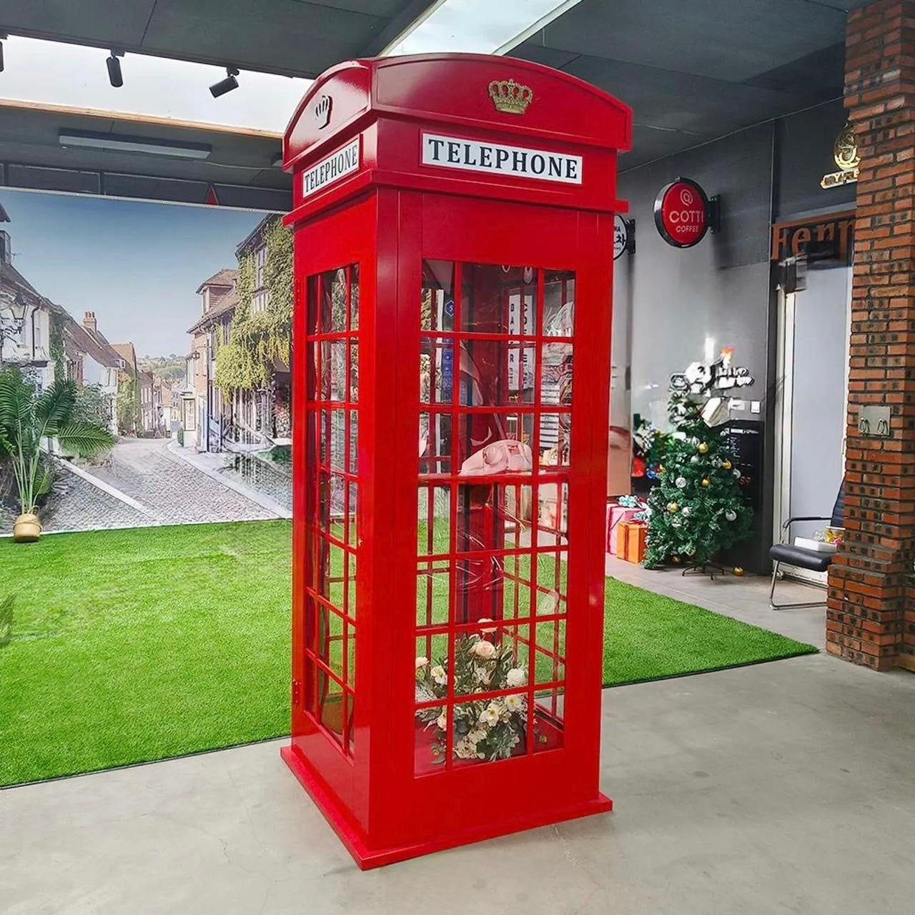 Telefonzelle / Englischer Stil / Hochzeitsdeko