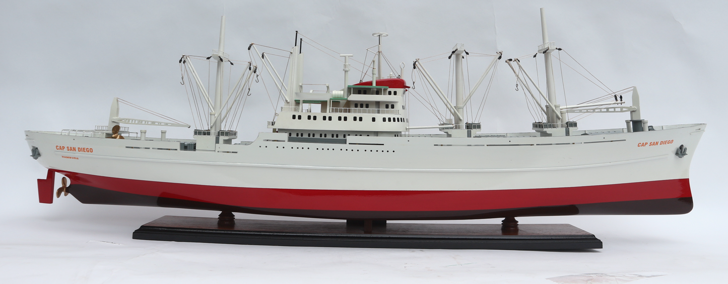 CAP SAN DIEGO / maqueta de barco / hecho a mano / Compass Models