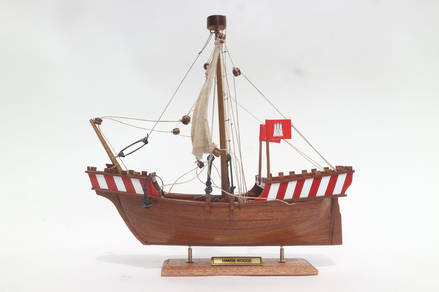 HANSE KOGGE / ship model / handmade / Compass Models