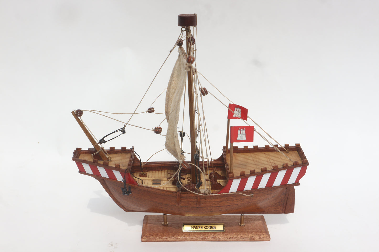 HANSE KOGGE / ship model / handmade / Compass Models