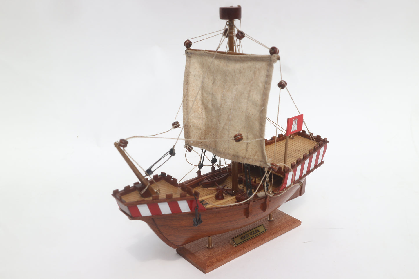 HANSE KOGGE / ship model / handmade / Compass Models