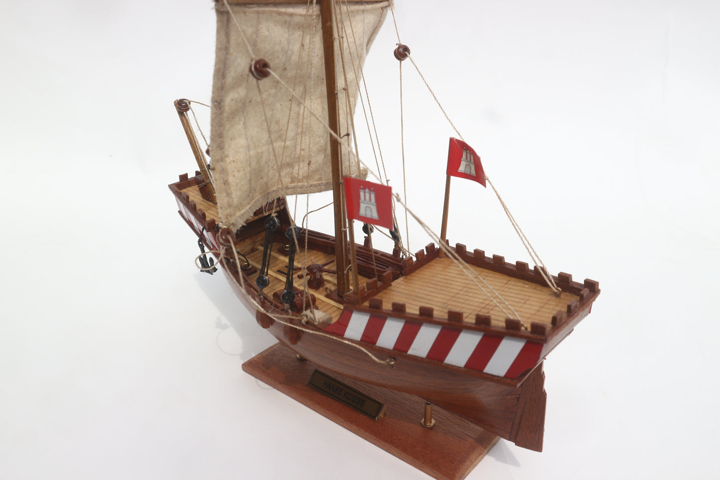 HANSE KOGGE / ship model / handmade / Compass Models