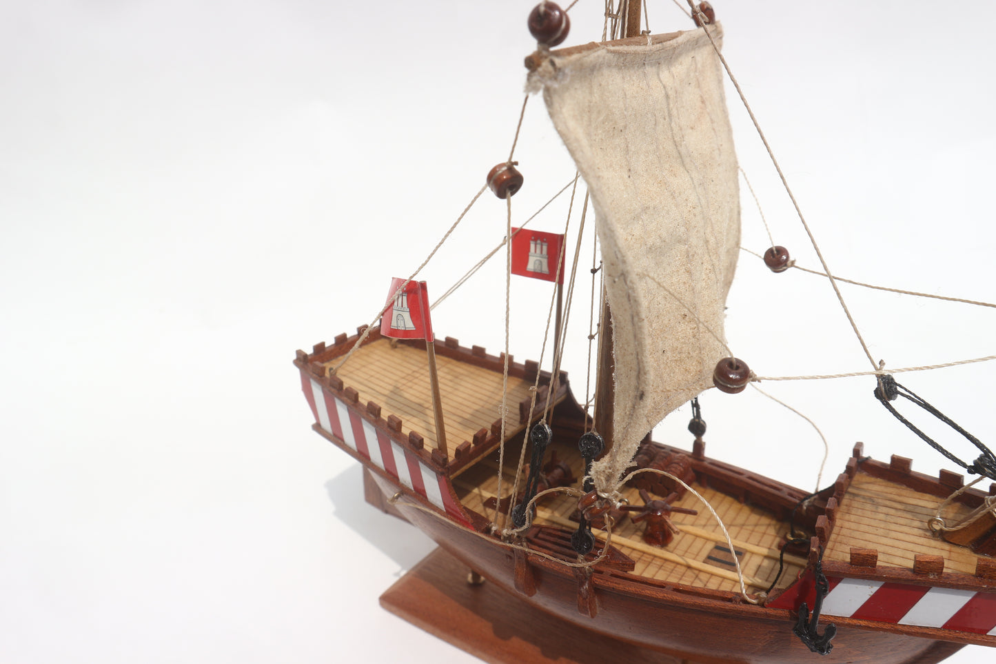 HANSE KOGGE / ship model / handmade / Compass Models