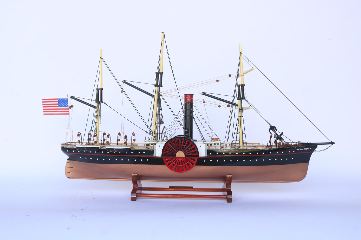 SS CENTRAL AMERICA / ship model / handmade / Compass models