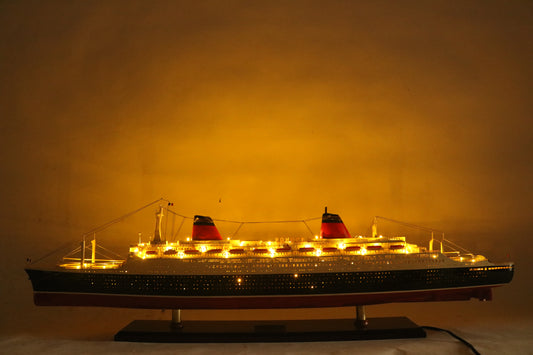 SS France illuminated