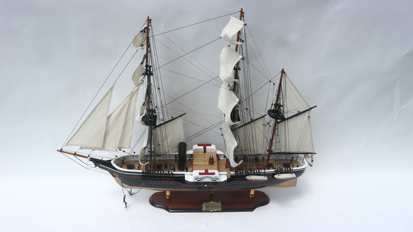 USS POWHATAN / ship model / handmade / Compass Models