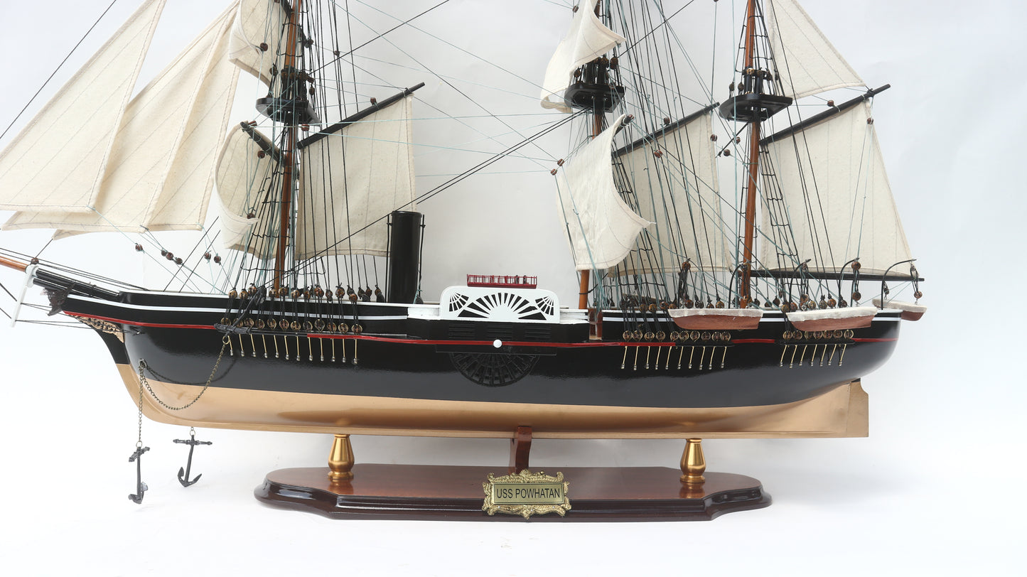 USS POWHATAN / ship model / handmade / Compass Models