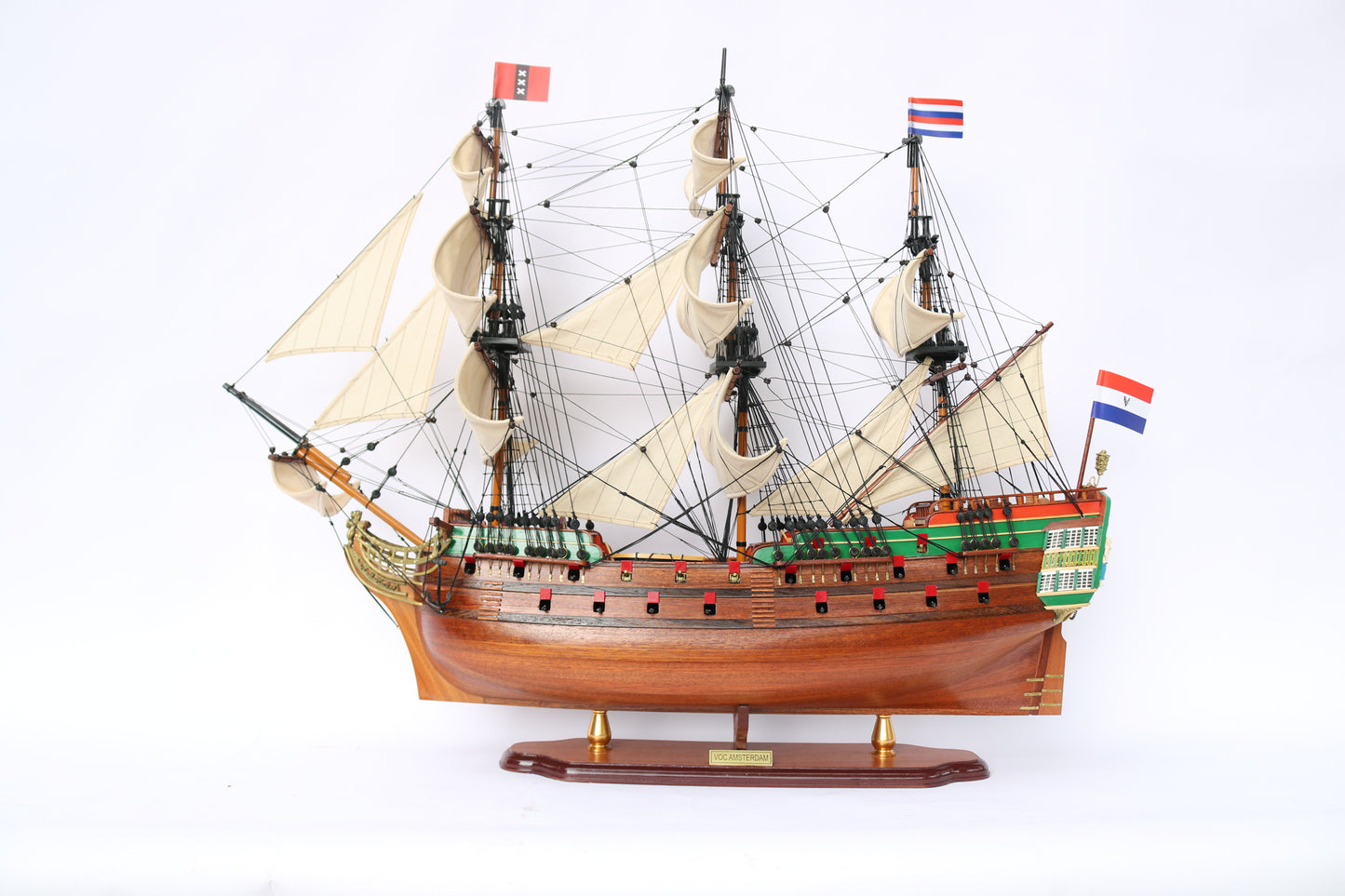 VOC Amsterdam / ship model / handmade / Compass Models