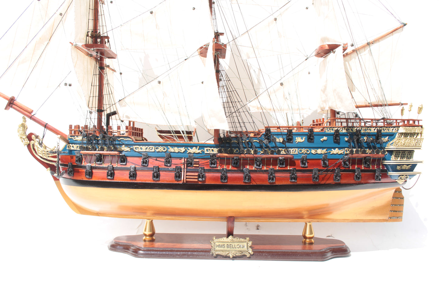 HMS BELLONA / shipmodel / handmade / Compass Models 