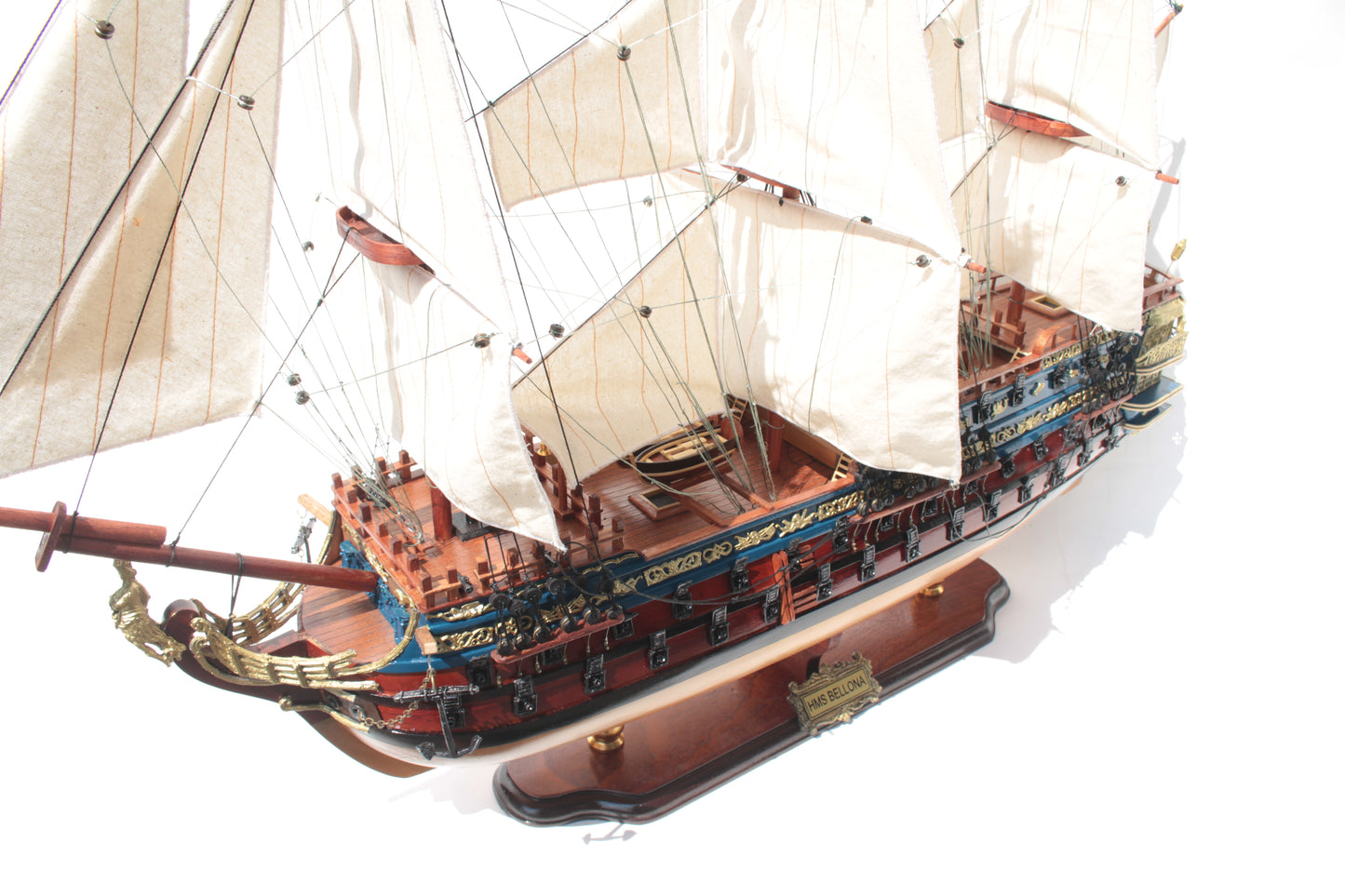 HMS BELLONA  / shipmodel / handmade / Compass Models