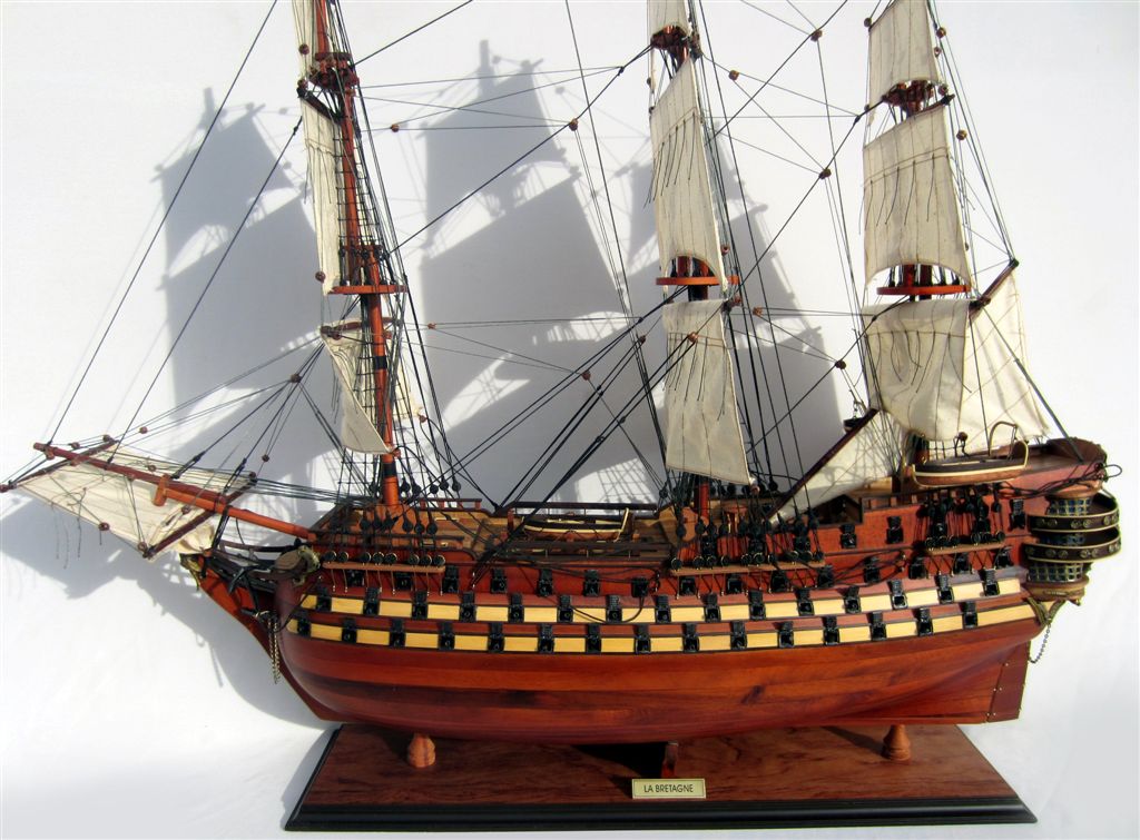 LA BRETAGNE / ship model / handmade / Compass Model