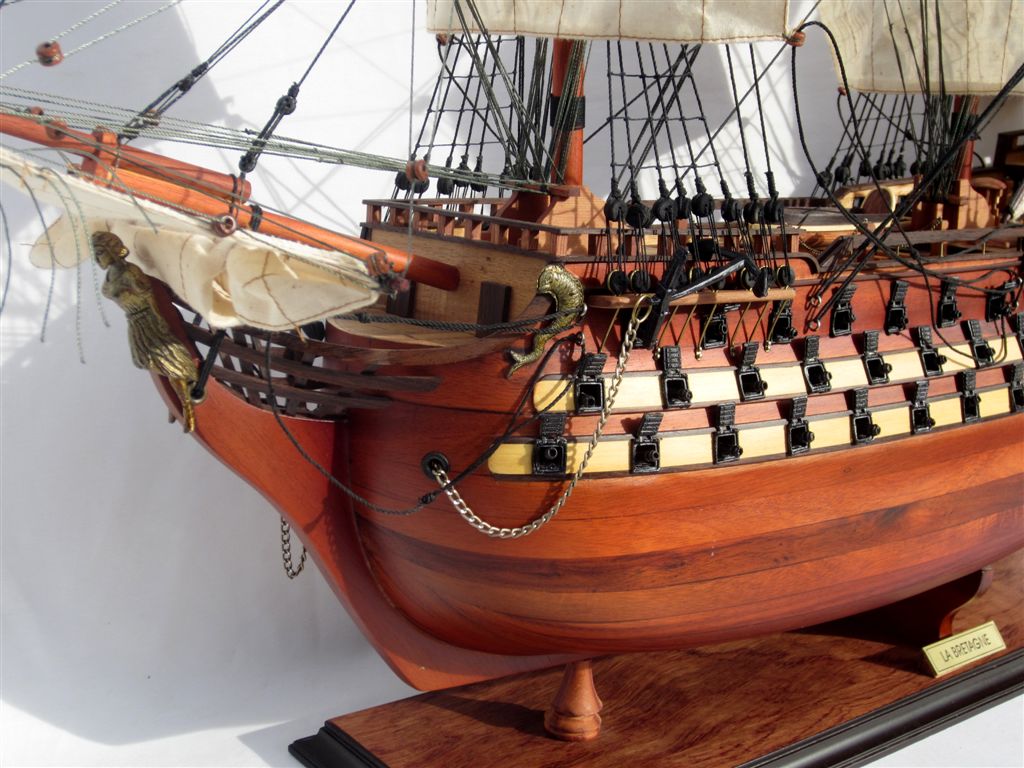 LA BRETAGNE / ship model / handmade / Compass Model