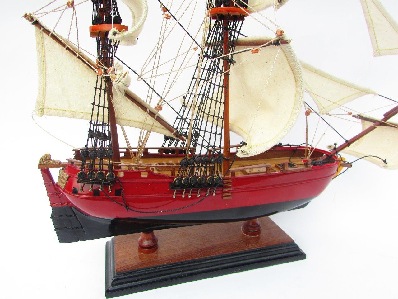 RED RACKHAM'S PIRATE SHIP / ship model / handmade / Compass Models