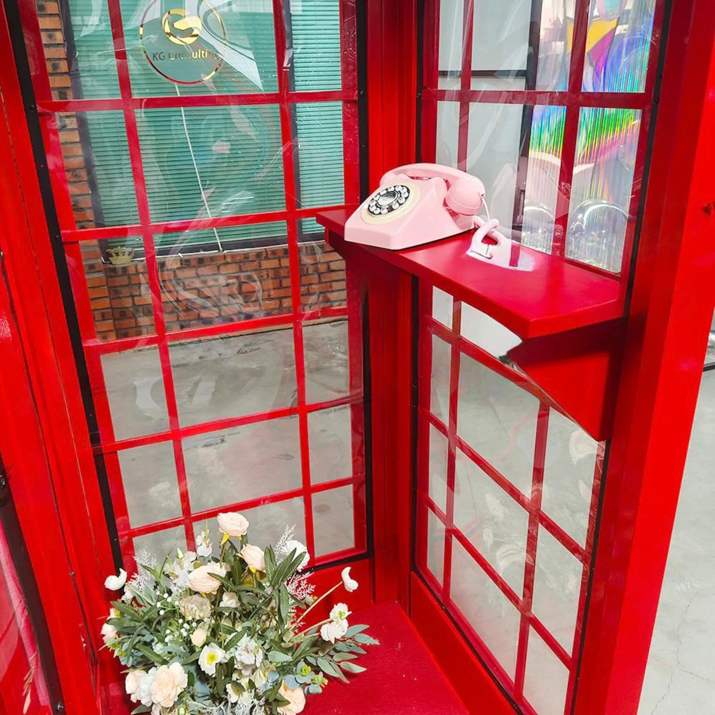 Telefonzelle / Englischer Stil / Hochzeitsdeko