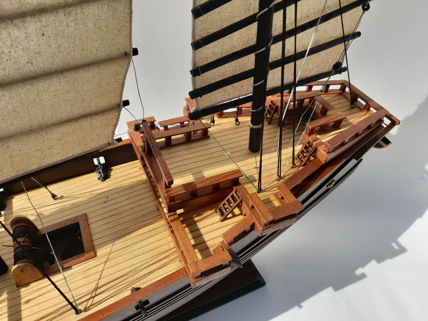 CHINESE JUNK / ship model / handmade / Compass Model