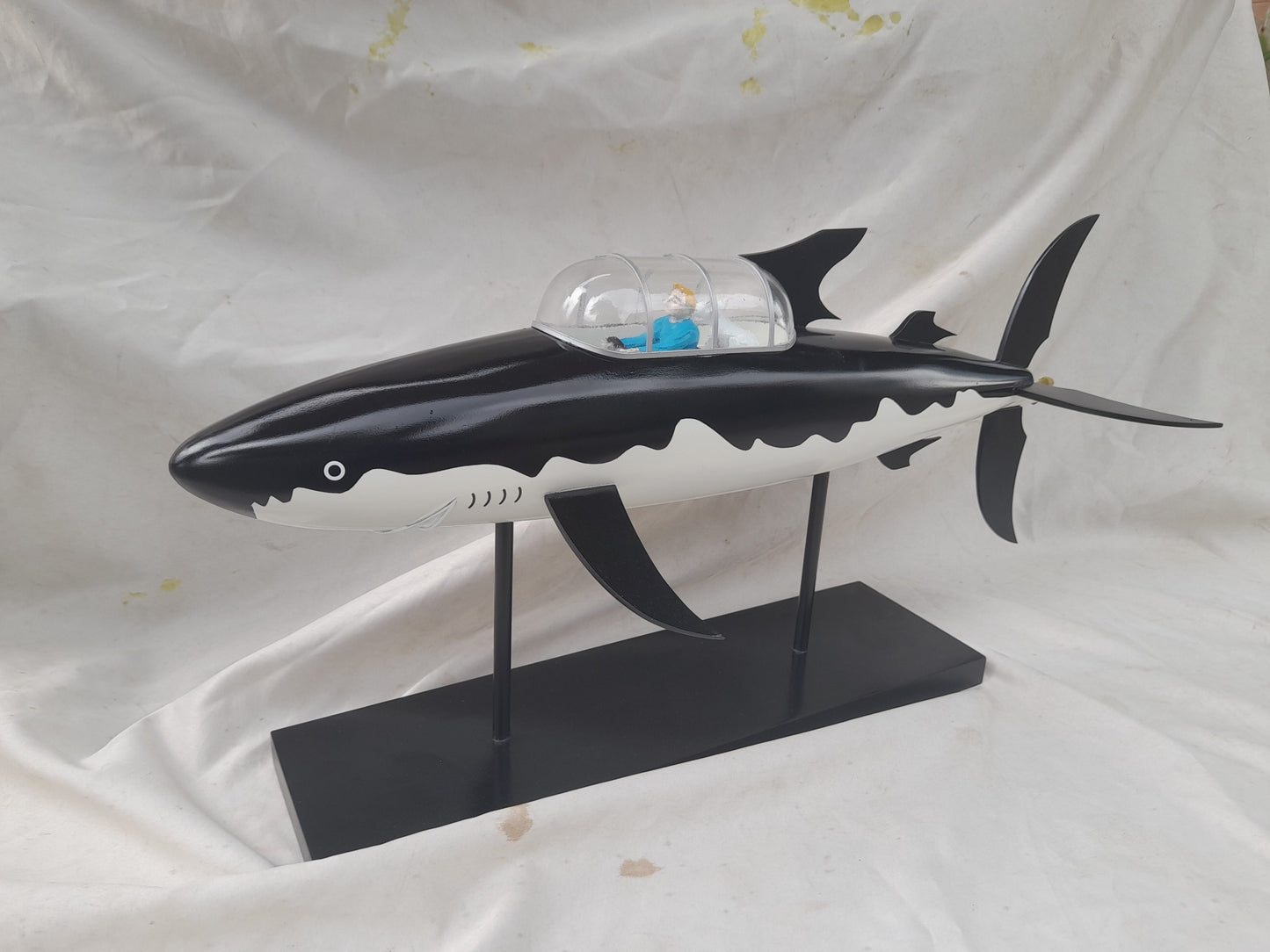 TINTIN SHARK / submarine model / handmade / Compass Models